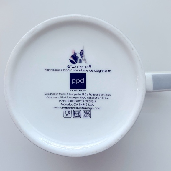 Paper Products Design PPD Remi a' Paris Boston Terrier New Bone China Mug - Picture 9 of 11